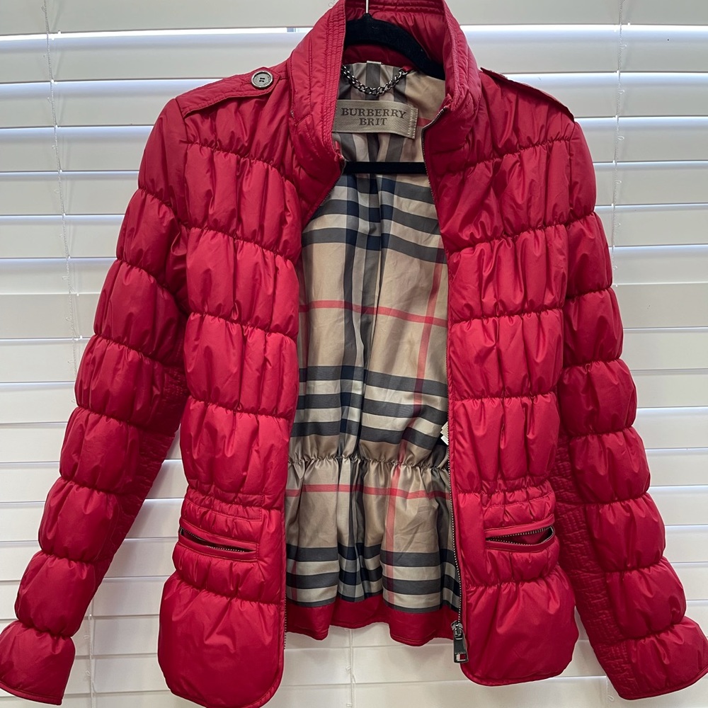 Authentic Burberry Brit puffer jacket